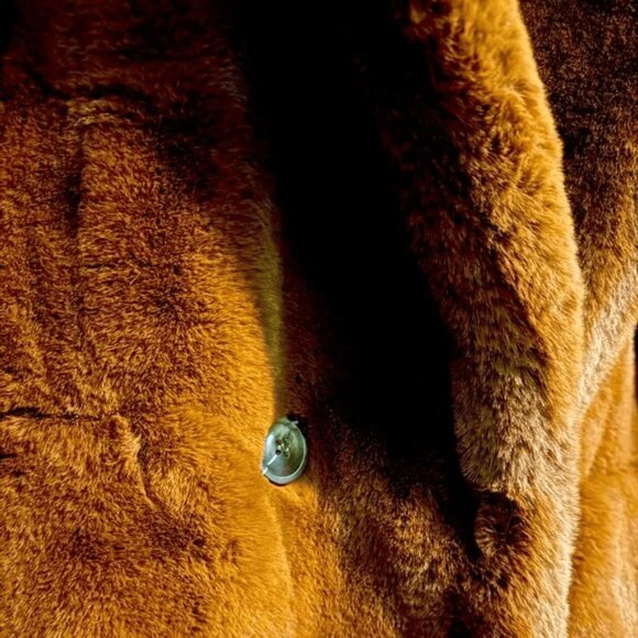 NEXT Chestnut Soft Faux Fur Winter Coat, BROWN, Size L - Picture 2 of 4